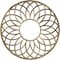 Ekena Millwork Cannes Architectural Grade PVC Pierced Ceiling Medallion, Antiqued Brass, 22"OD x 7 1/2"ID x 3/4"P CMPP22CNABS - alternate 1
